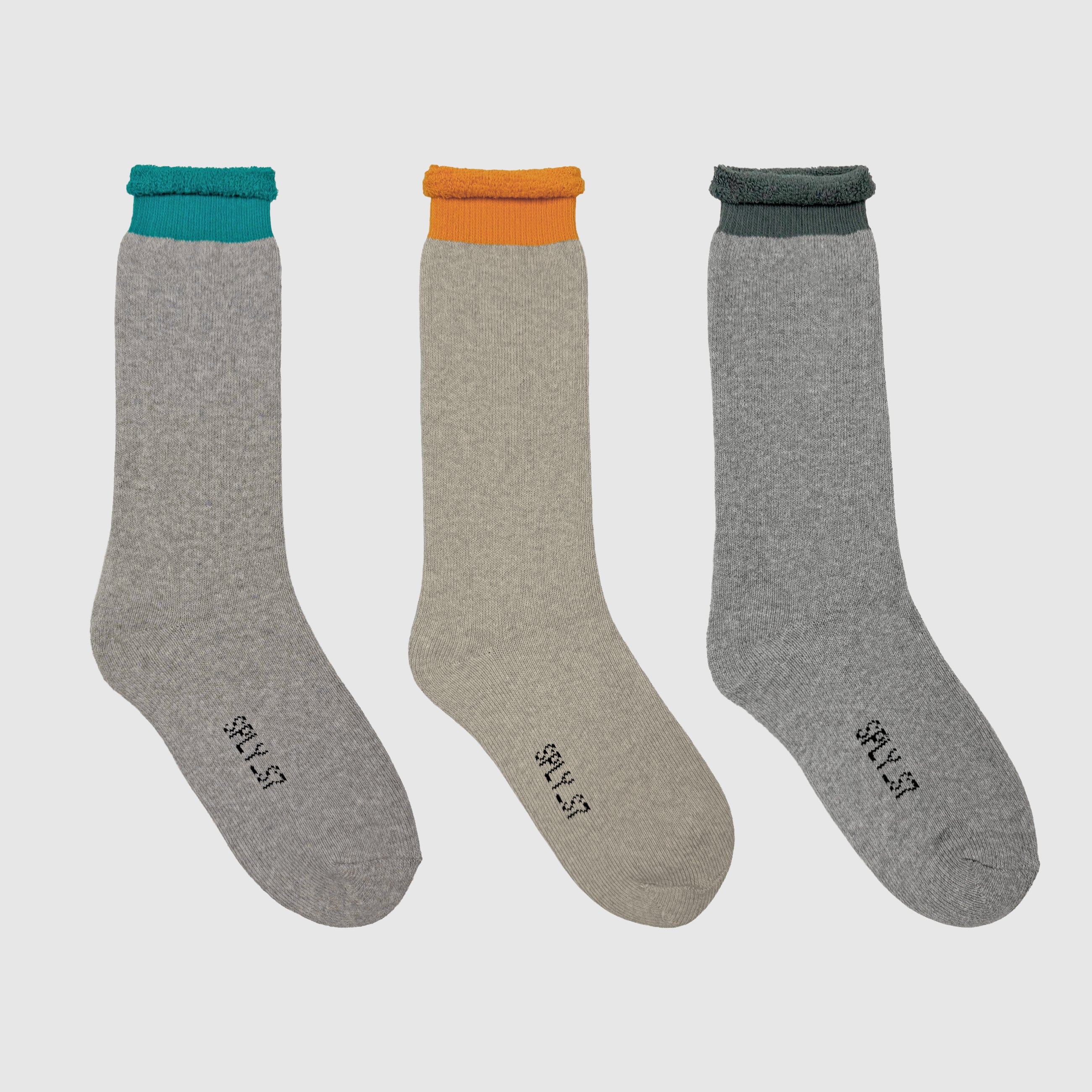 Yeezy Season 7 Bouclette Socks (3-Pack) In Tone Four
