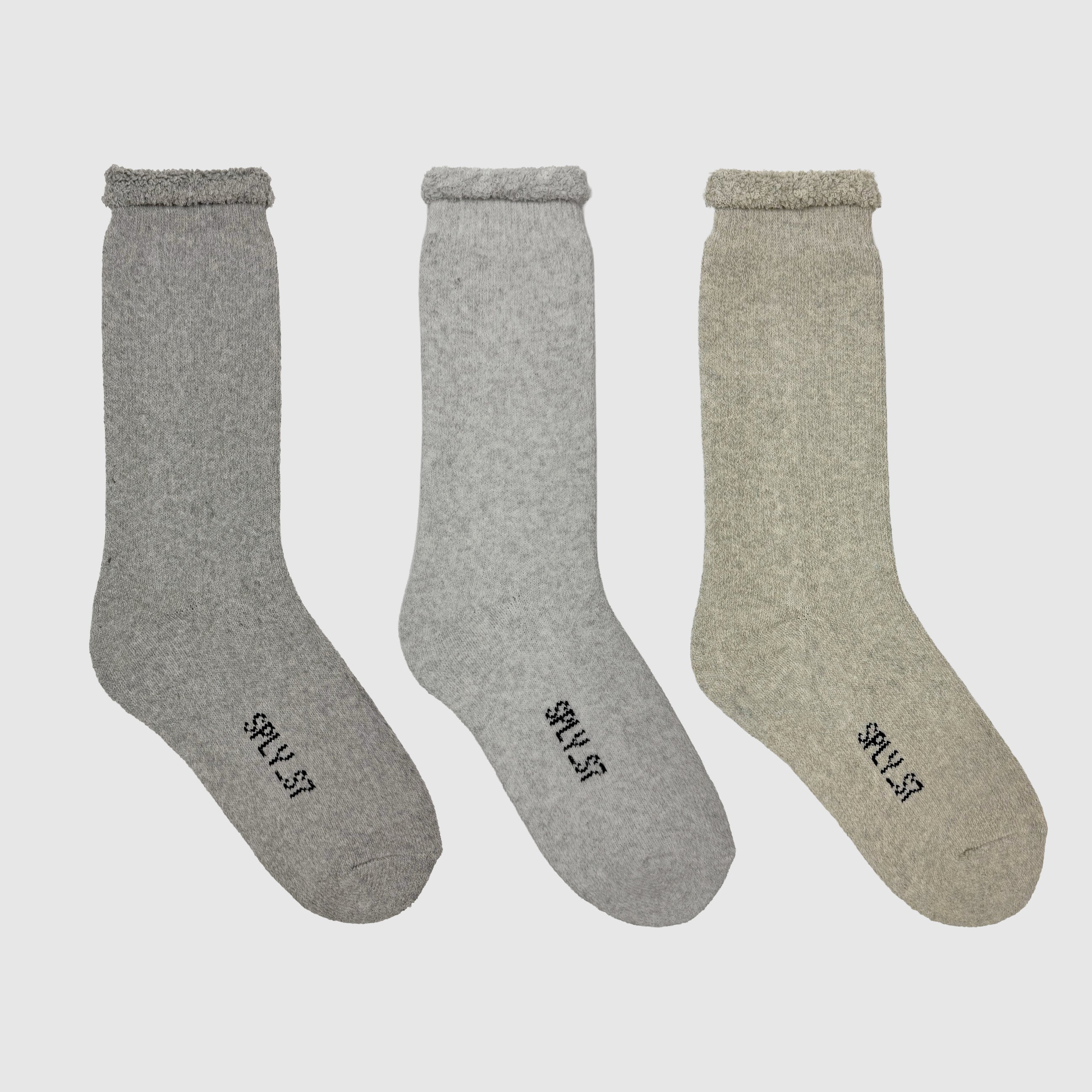 Yeezy Season 7 Bouclette Socks (3-Pack) In Tone Two