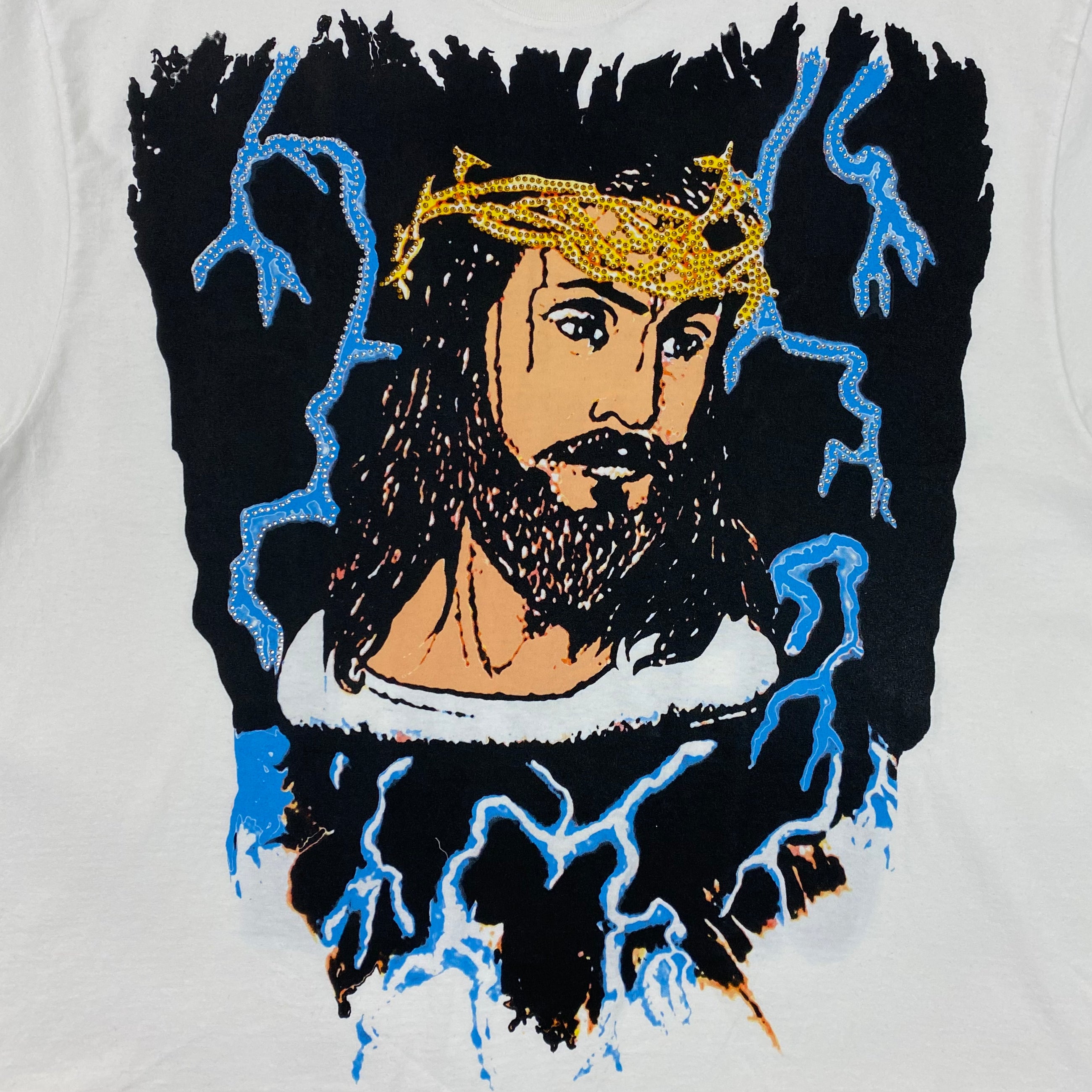 Jesus Is King 2019 AWGE Rhinestone Jesus Tee