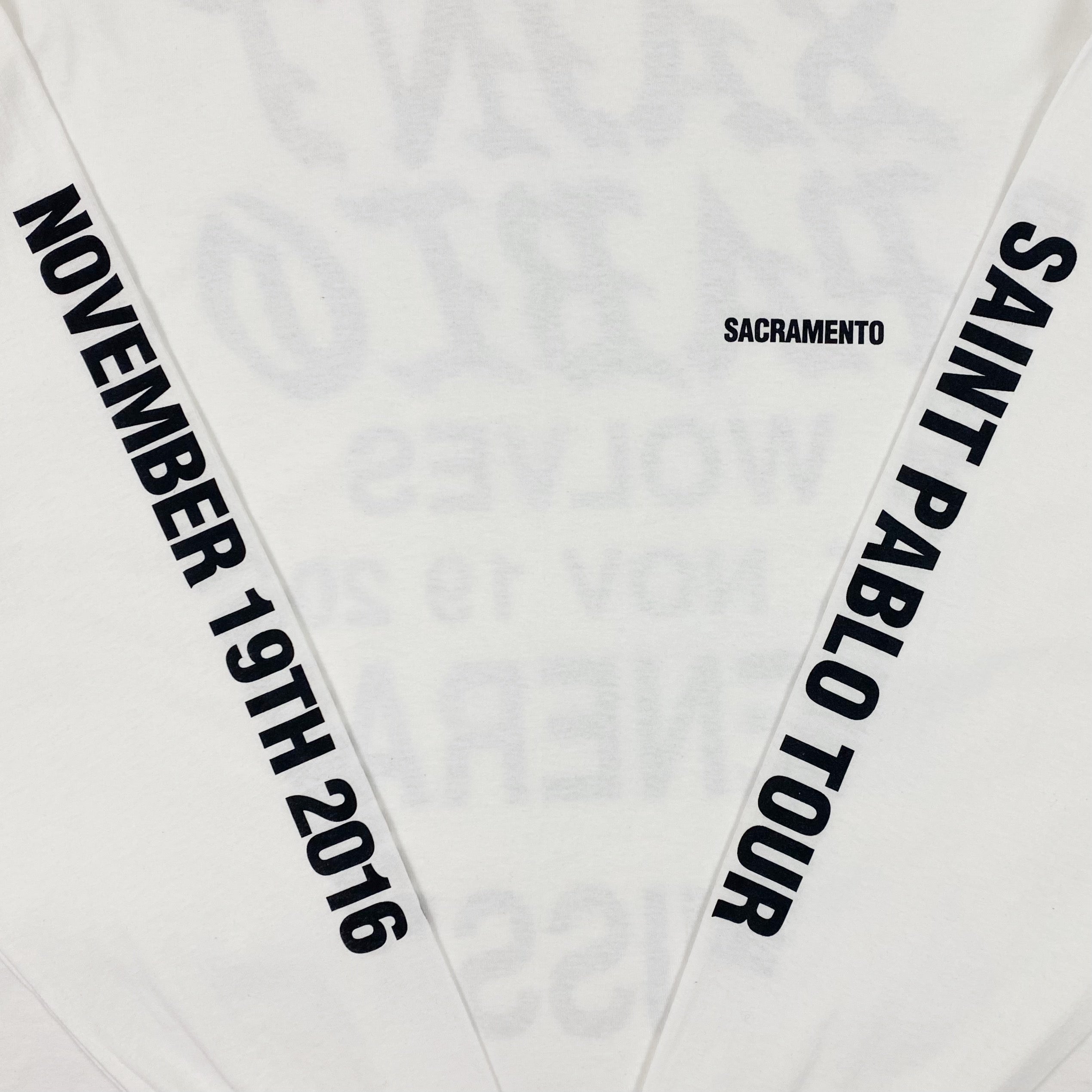 Saint Pablo Tour 2016 Wolves Long Sleeve In White