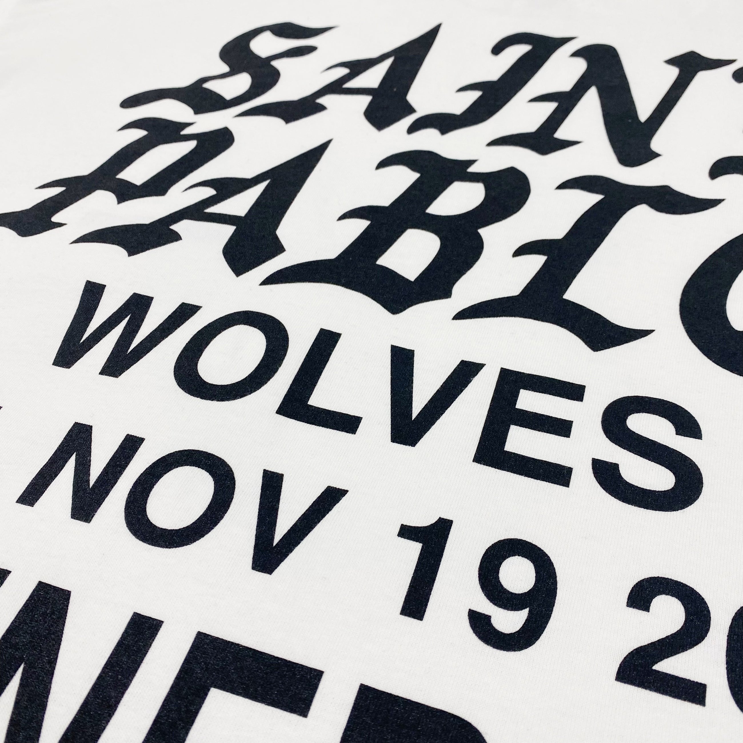 Saint Pablo Tour 2016 Wolves Long Sleeve In White