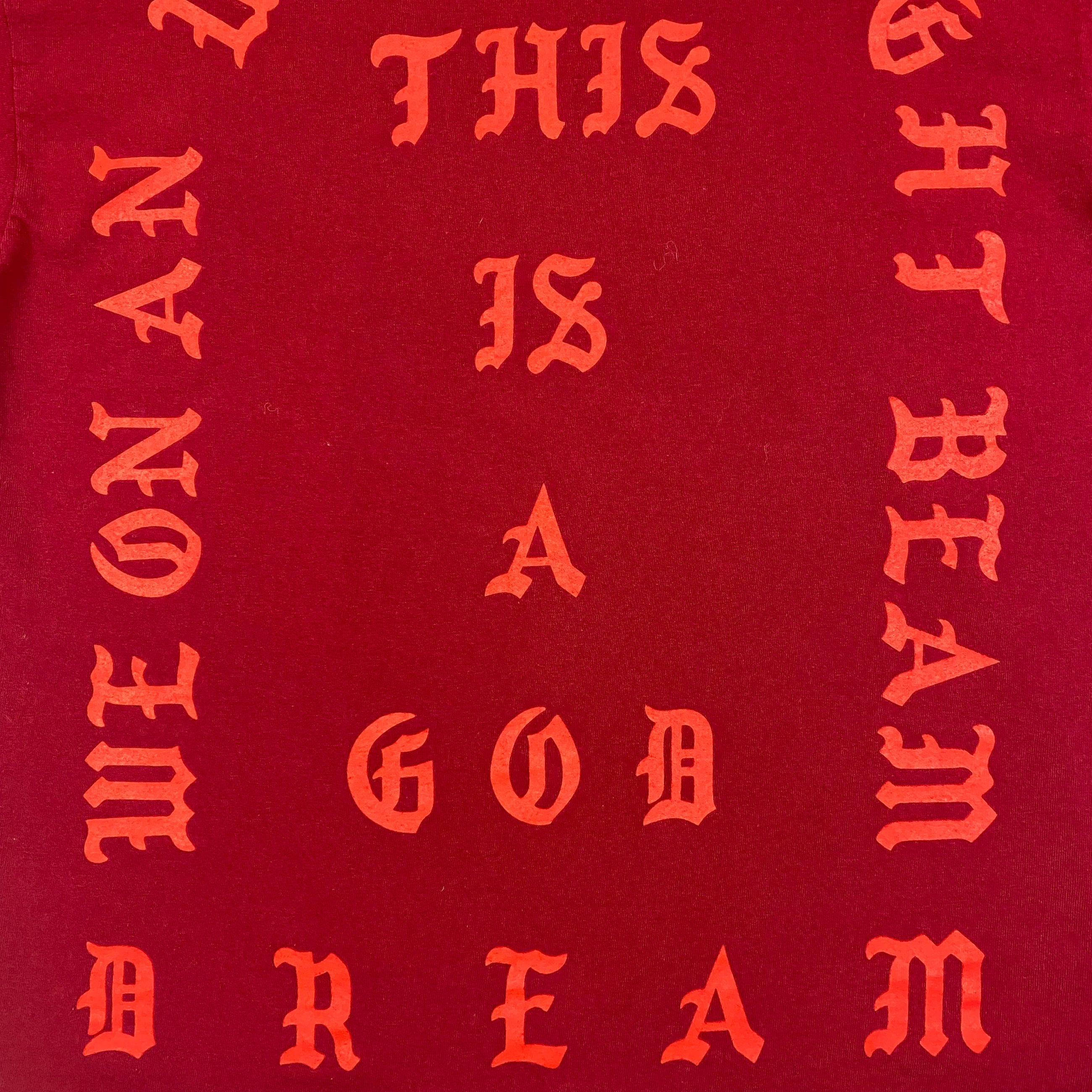 The Life of Pablo 2016 OG ‘Ultralight Beam’ Tee In Burgundy