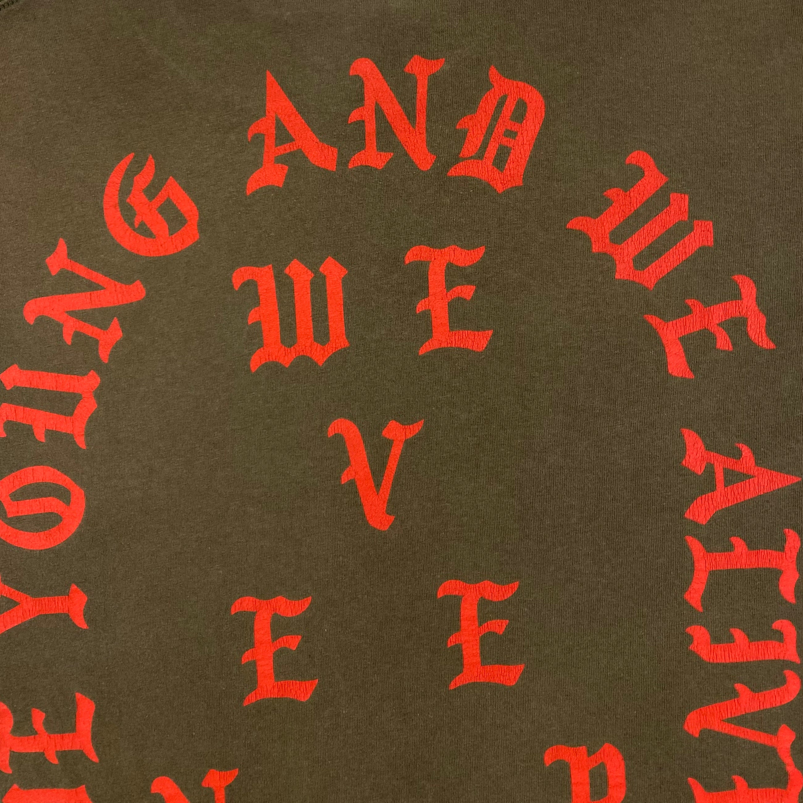 The Life of Pablo 2016 New York ‘Waves’ Tee In Brown