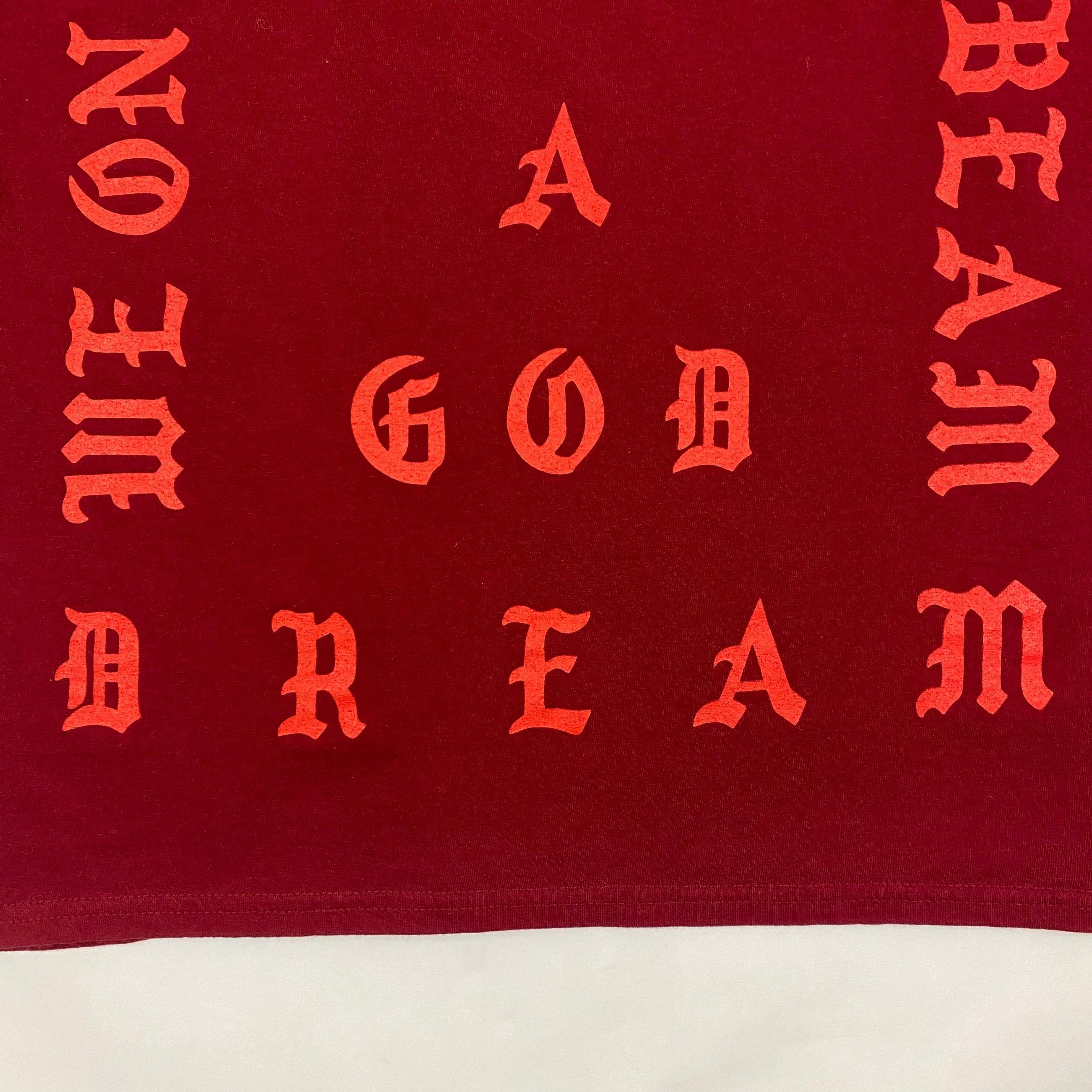 The Life of Pablo 2016 OG ‘Ultralight Beam’ Tee In Burgundy