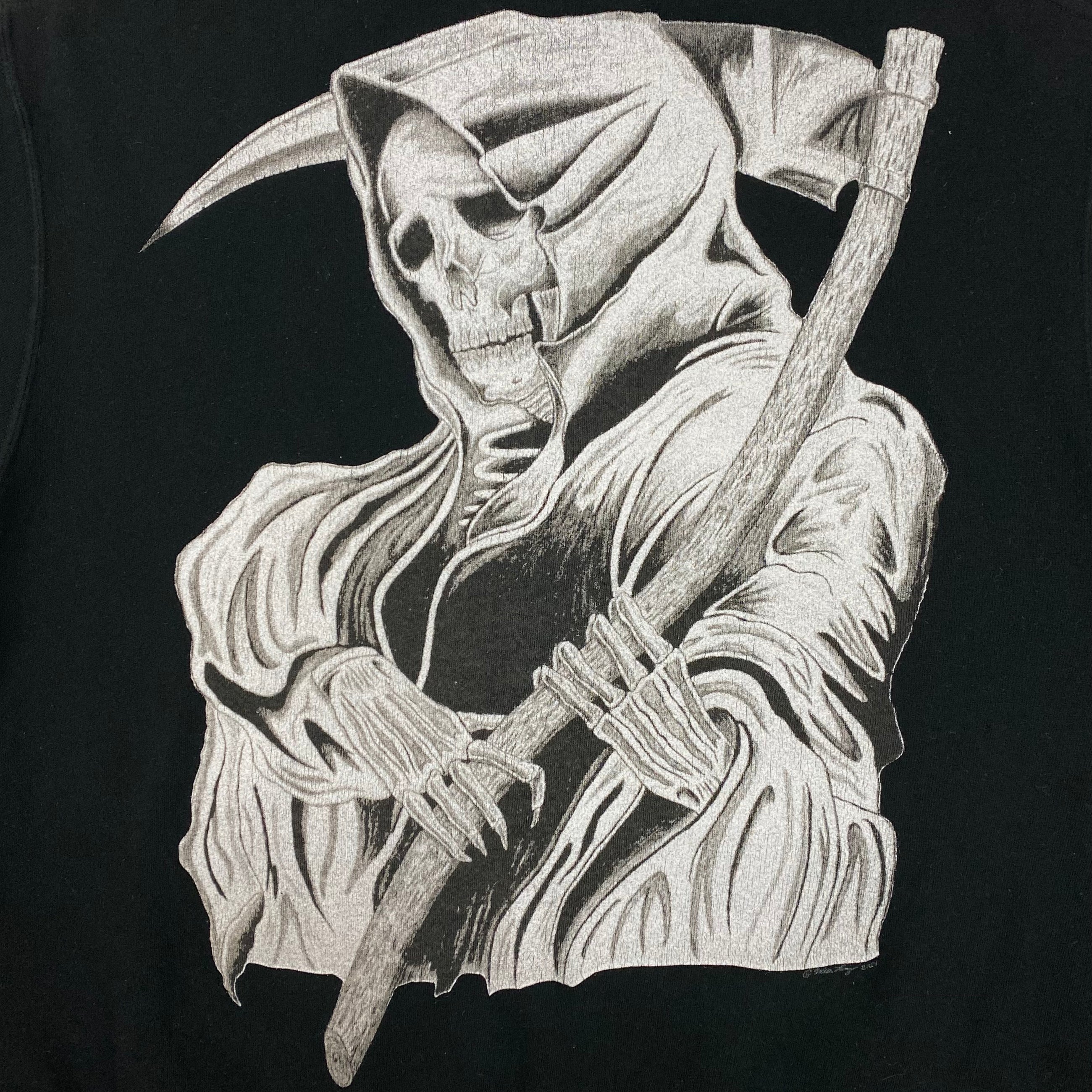 Yeezus Tour 2014 OG Grim Reaper Hoodie By Wes Lang