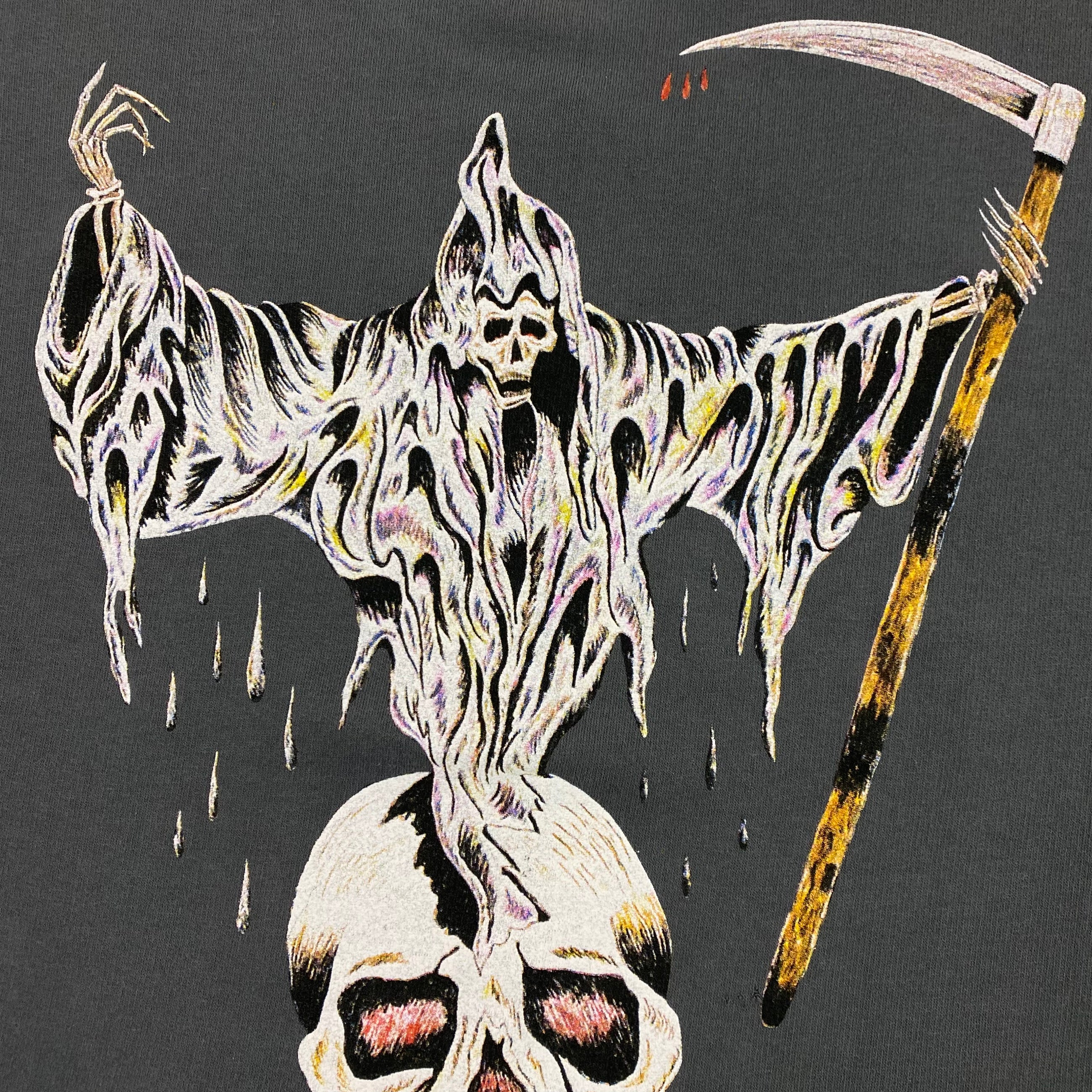 Yeezus Tour 2014 Flying Reaper Crewneck In Grey