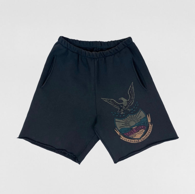 Yeezy 2017 Calabasas Crest Fleece Shorts In Akon