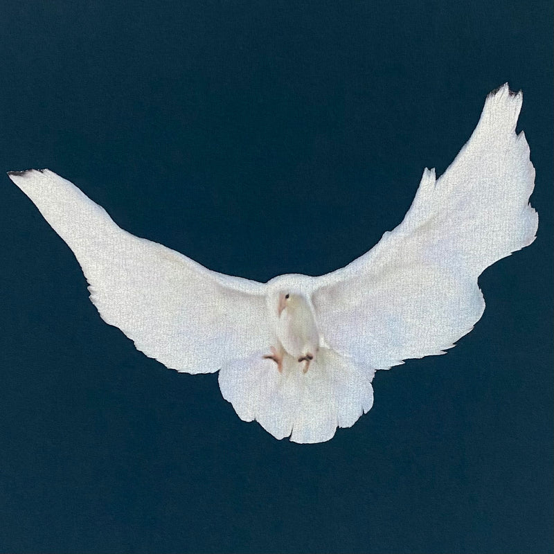 Yeezy Gap Balenciaga 2022 No Seam Dove Boxy Tee In Dark Blue