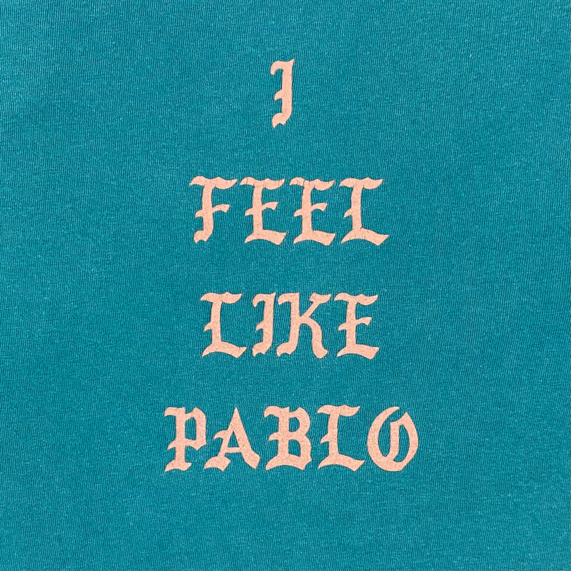 The Life of Pablo 2016 Los Angeles 'I Feel Like Pablo' Tee In Teal