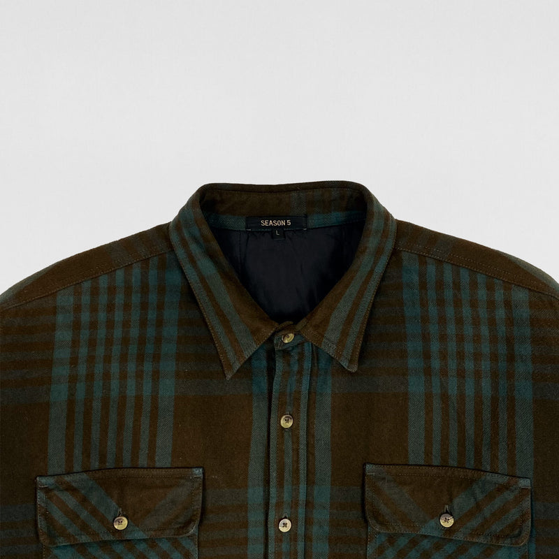 Yeezy Season 5 Padded Oversized Flannel In Multi