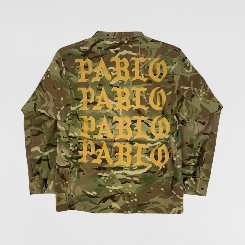 The Life of Pablo 2016 Vintage Great Britain Army Camo Jacket