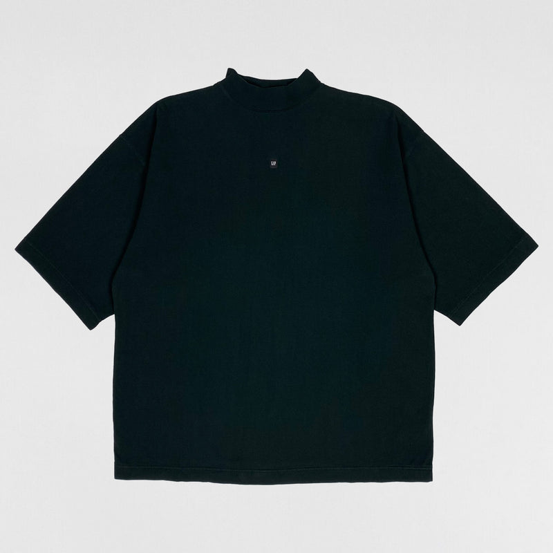 Yeezy Gap Balenciaga 2022 Quarter Sleeve Logo Tee In Black