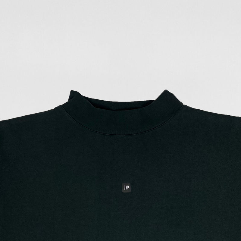 Yeezy Gap Balenciaga 2022 Quarter Sleeve Logo Tee In Black