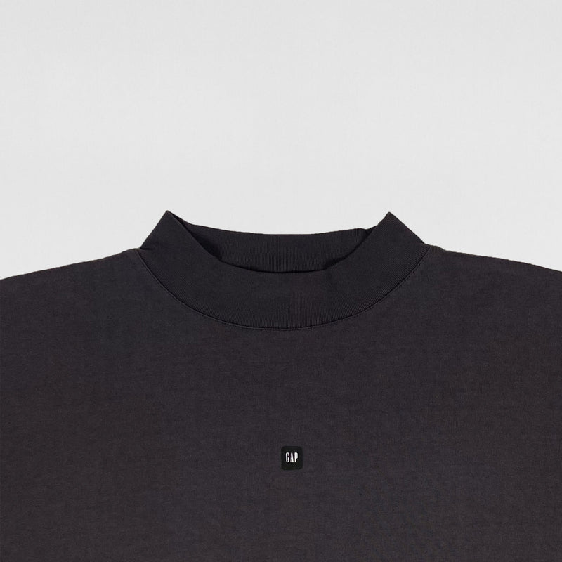 Yeezy Gap Balenciaga 2022 Quarter Sleeve Logo Tee In Dark Grey