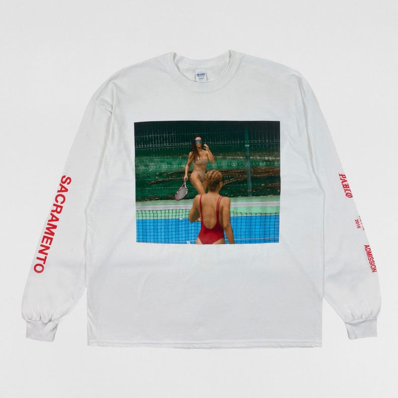 Saint Pablo Tour 2016 Kim Kardashian Long Sleeve In White