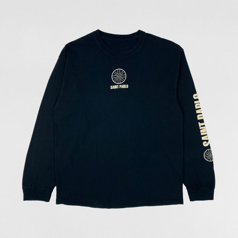 The Life of Pablo 2016 Saint Pablo Logo Long Sleeve In Black