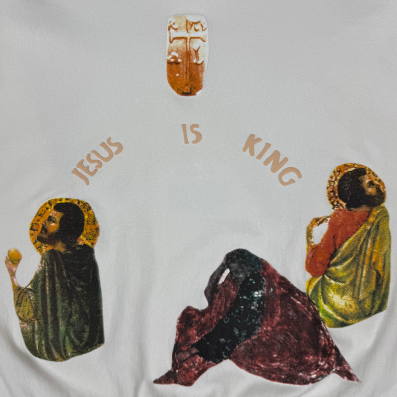 Jesus Is King 2019 Portrait Crewneck Sweater In White