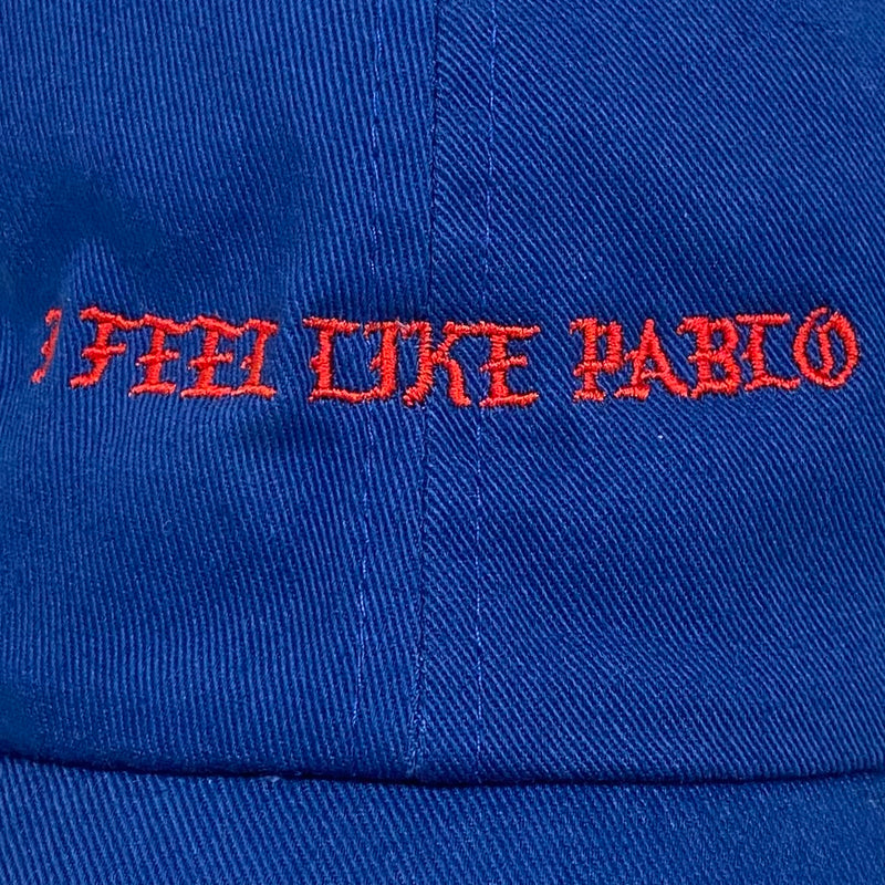 The Life of Pablo 2016 OG Embroidered I Feel Like Pablo Hat In Blue