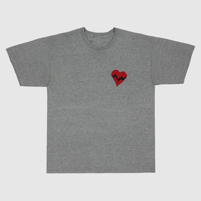 808’s & Heartbreak 2008 Logo Tee In Heather Grey