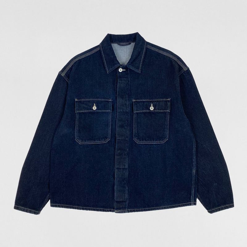 Yeezy Season 6 Unreleased Sample Work Shirt In Denim