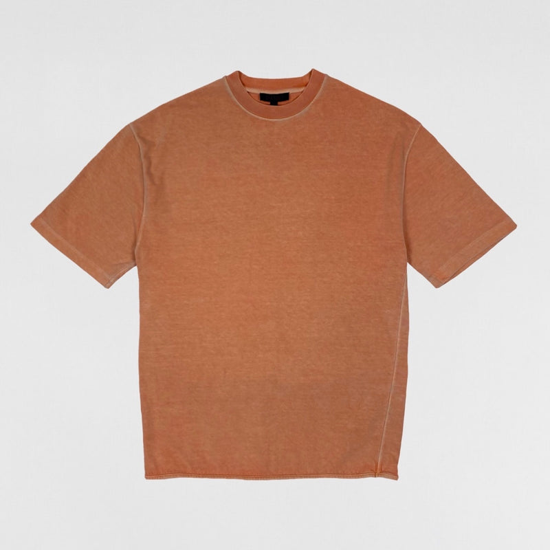 Yeezy Season 3 Heavy Knit Tee In Warning Orange