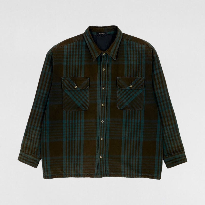 Yeezy Season 5 Padded Oversized Flannel In Multi