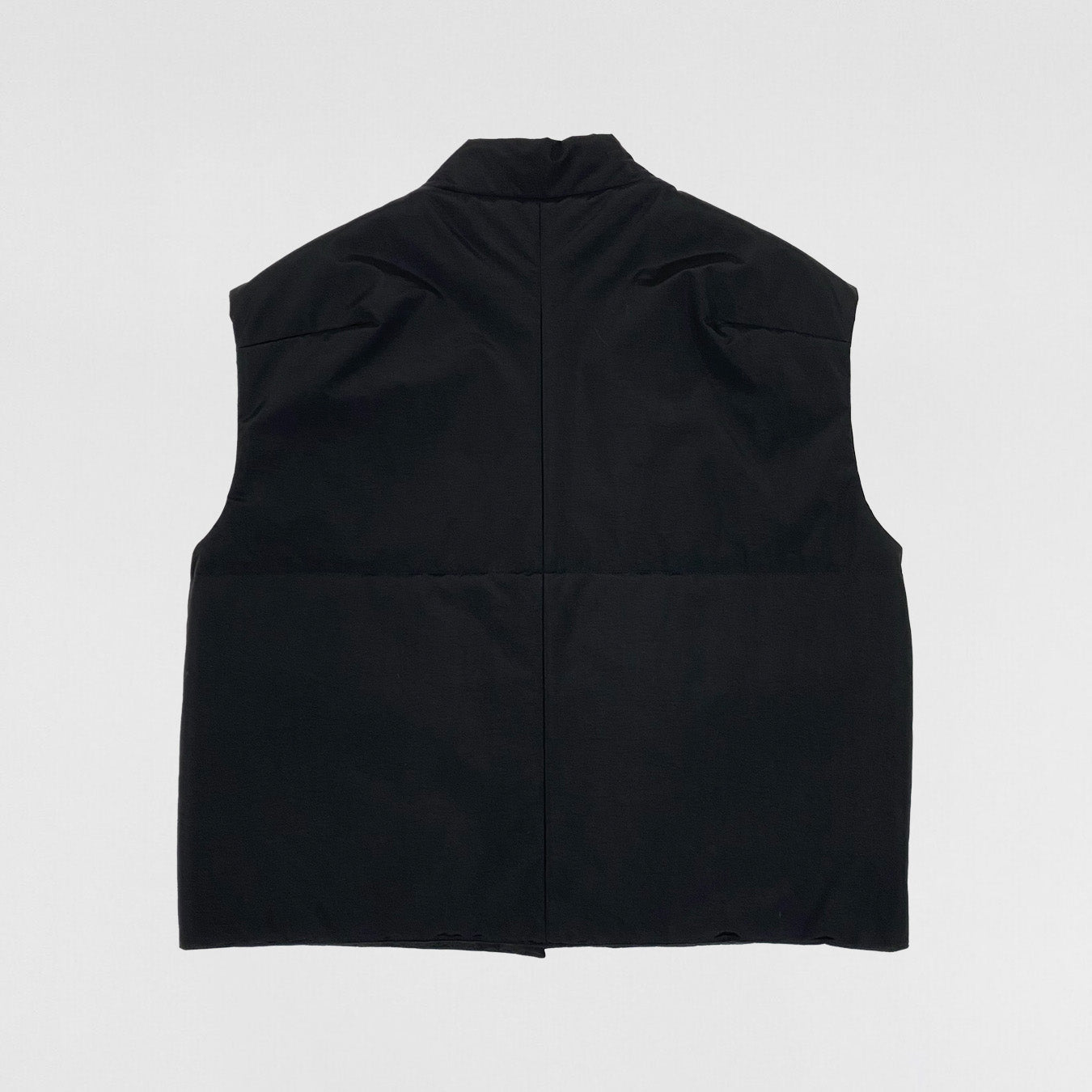 Yeezy Season 1 Nylon Oversized Padded Vest In Black | Paris Saint