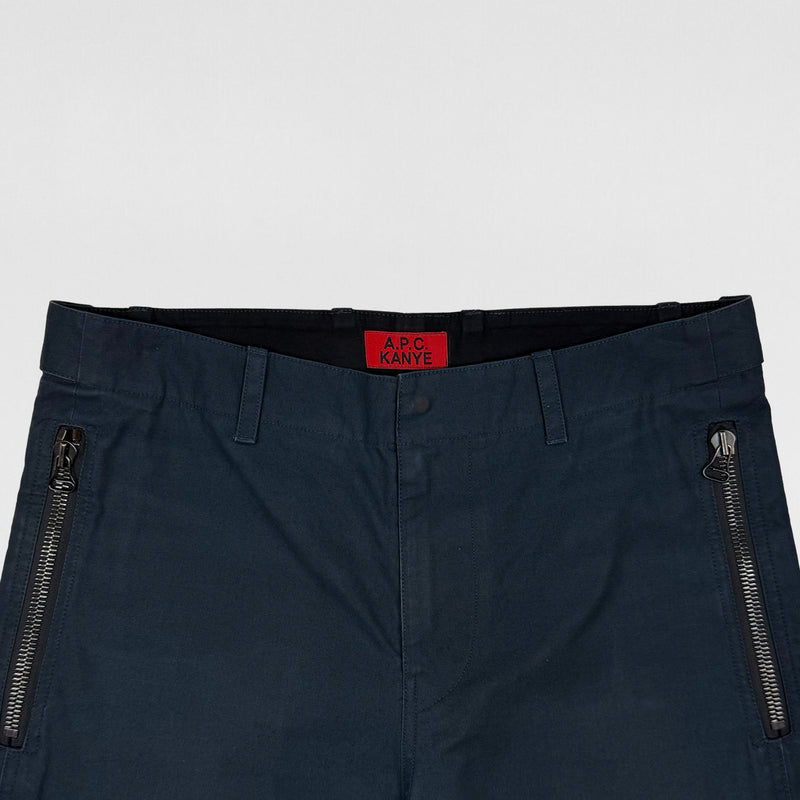 APC Kanye 2014 Biker Pants In Steel Blue