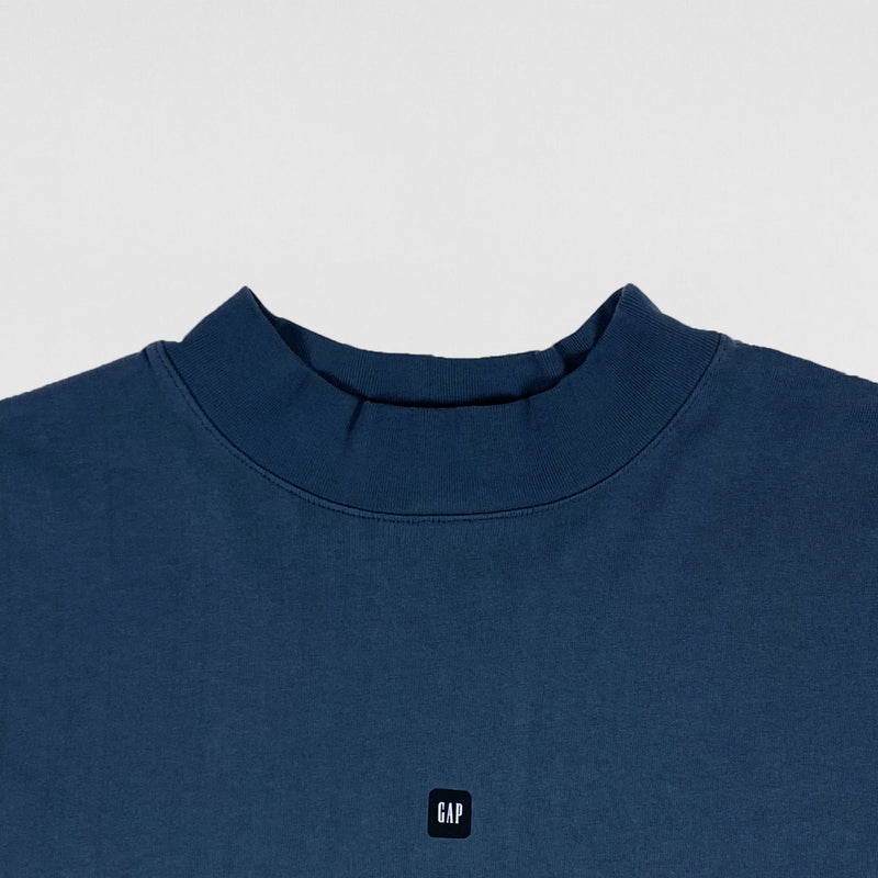 Yeezy Gap Balenciaga 2022 Logo Long Sleeve In Dark Blue