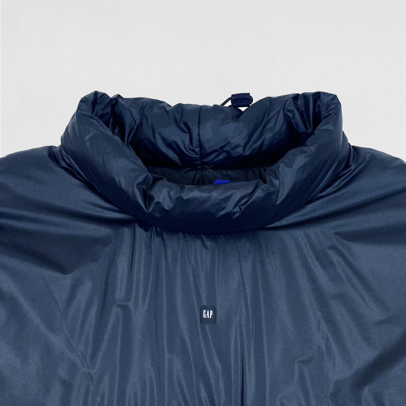 Yeezy Gap Balenciaga 2022 Mock Neck Puffer Jacket In Dark Blue