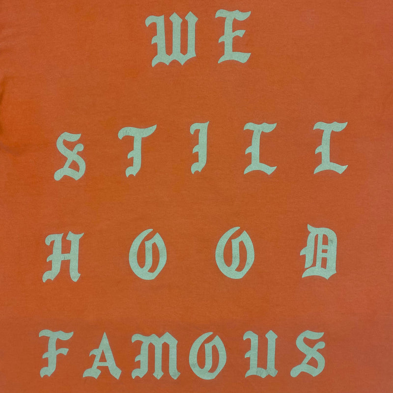 The Life of Pablo 2016 Los Angeles 'Hood Famous' Tee In Orange
