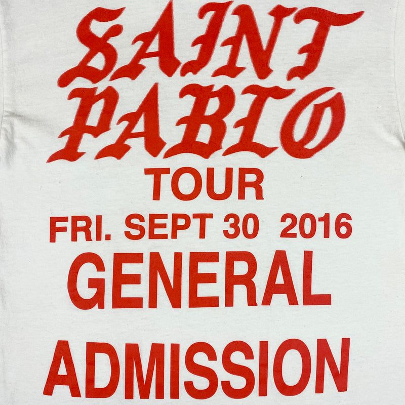 Saint Pablo Tour 2016 General Admission Long Sleeve In White