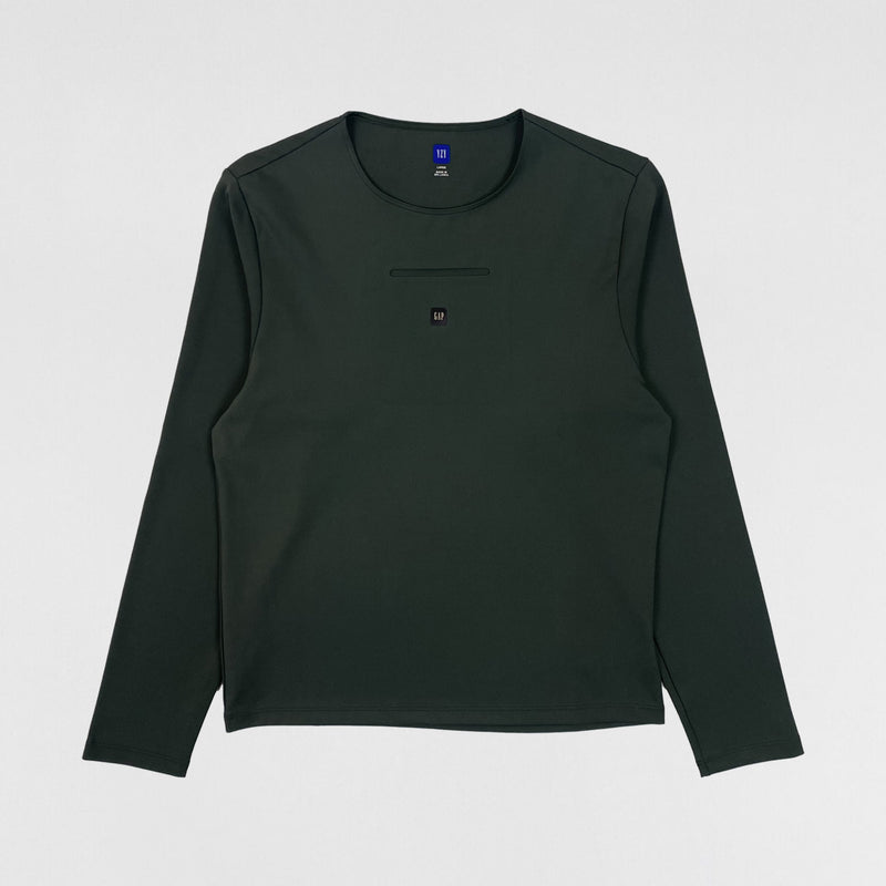 Yeezy Gap Balenciaga 2022 Second Skin Long Sleeve In Dark Green