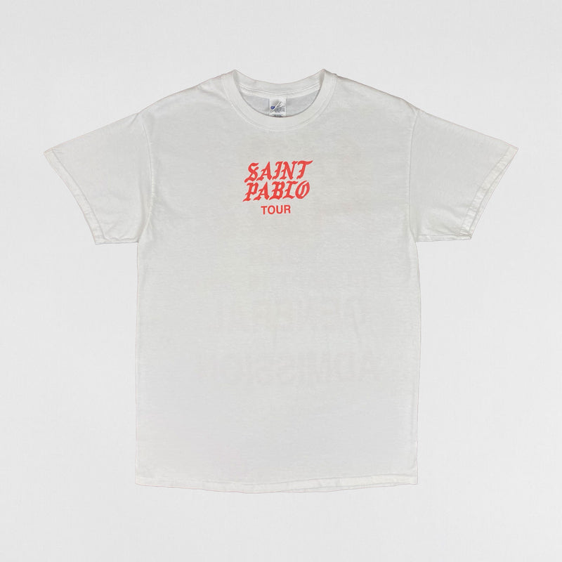 The Life of Pablo 2016 Saint Pablo Tour 'General Admission' Tee In White