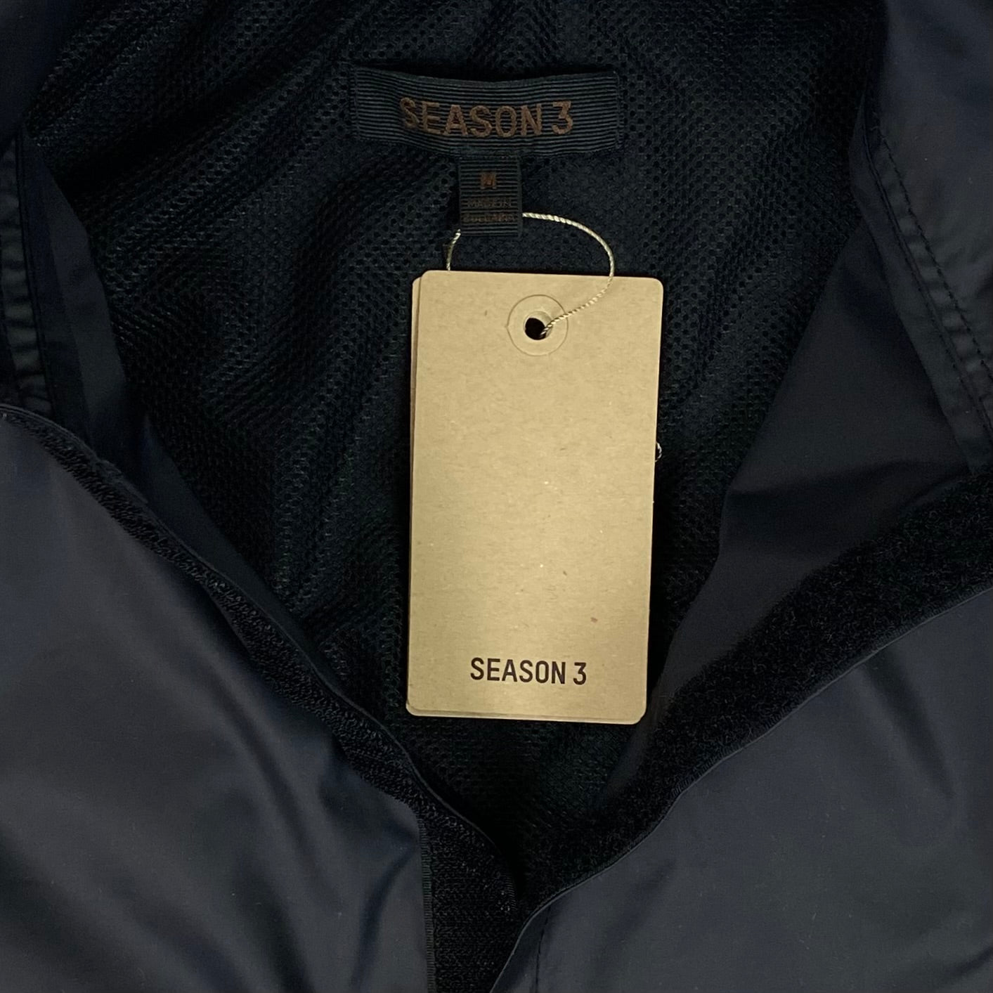 Yeezy Season 3 Windbreaker In True Onyx | Paris Saint
