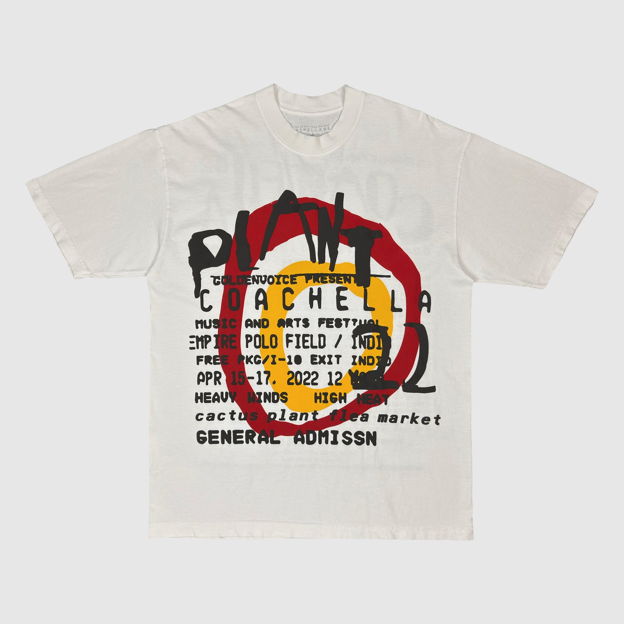 Cactus Plant Flea Market 2022 Unreleased 'YE' Coachella Festival Tee |  Paris Saint
