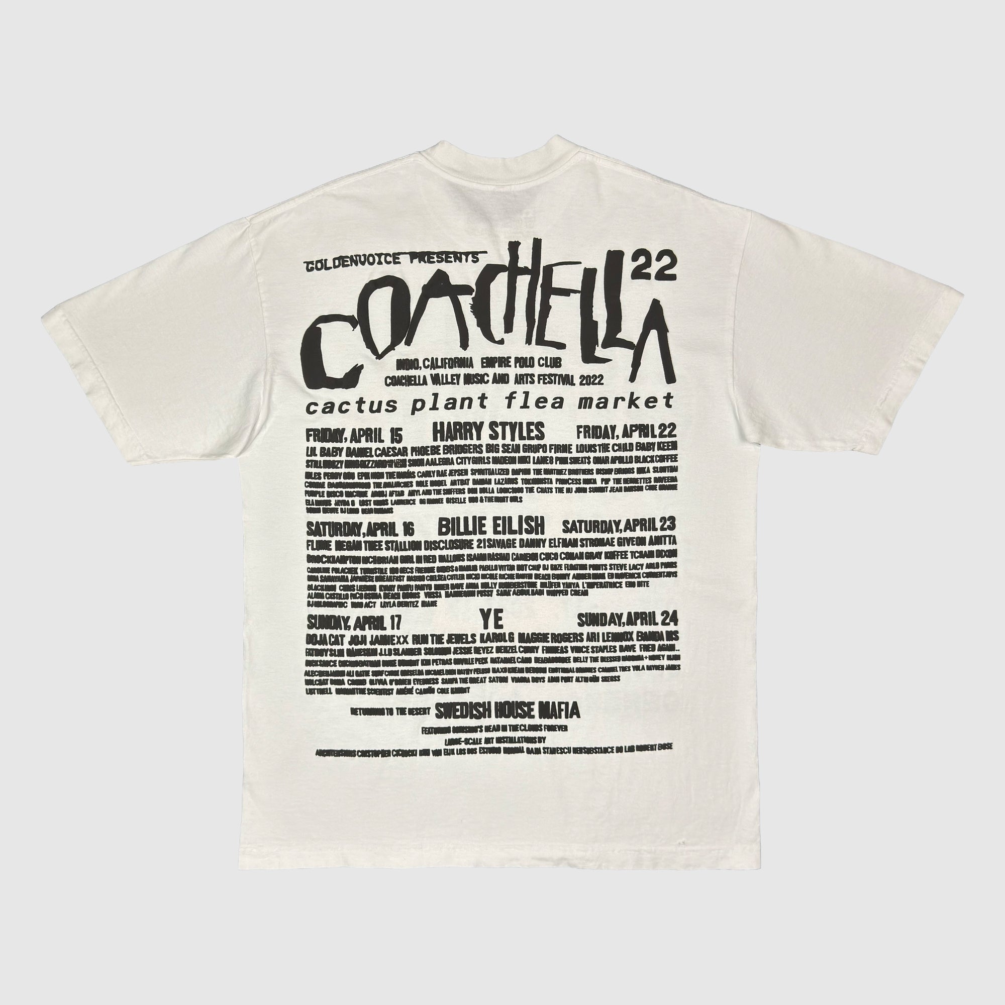 Cactus Plant Flea Market 2022 Unreleased 'YE' Coachella Festival Tee