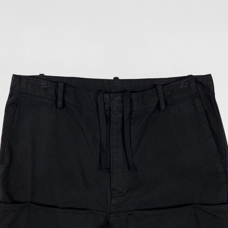 Yeezy Gap Balenciaga 2022 Sateen Cargo Pants In Black