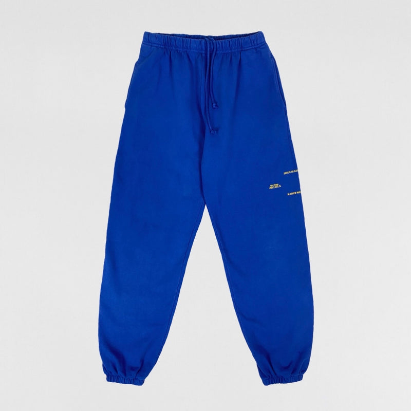 Jesus Is King 2019 Vinyl Album Sweatpants In Blue