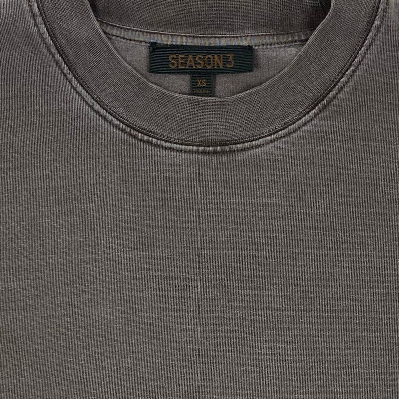 Yeezy Season 3 Heavy Knit Tee In Onyx