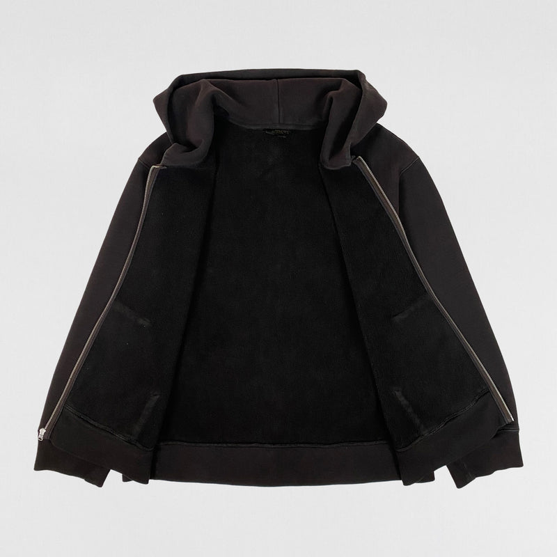 Yeezy Season 3 Zip Up Hoodie In Onyx Dark