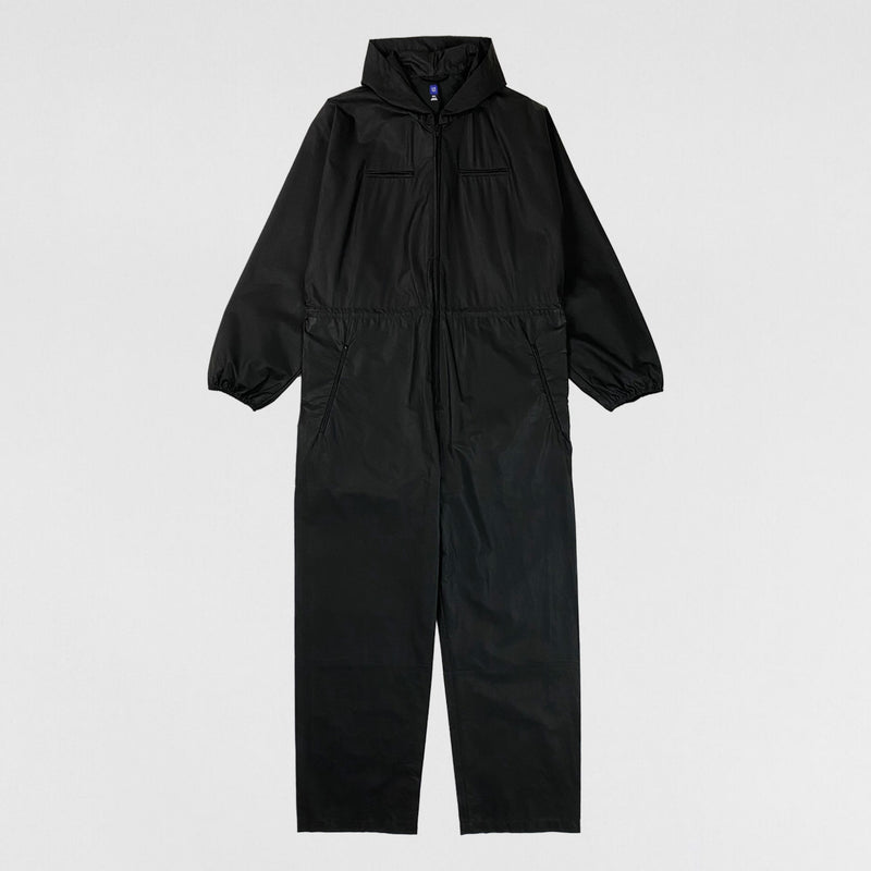 Yeezy Gap Balenciaga 2022 Coated Cotton Overalls In Black