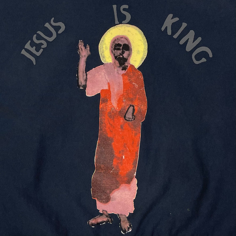 Jesus Is King 2019 Portrait Crewneck In Navy