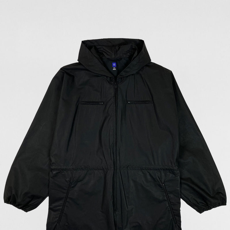 Yeezy Gap Balenciaga 2022 Coated Cotton Overalls In Black