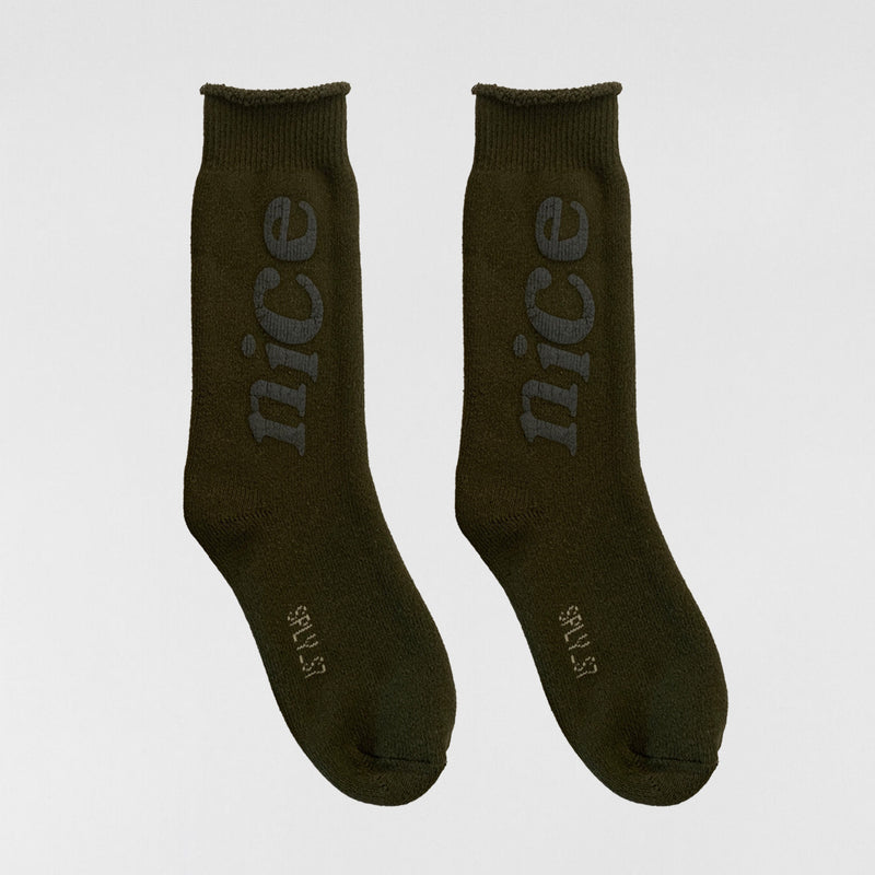 Yeezy 2018 F&F Naughty Or Nice Bouclette Socks By CPFM