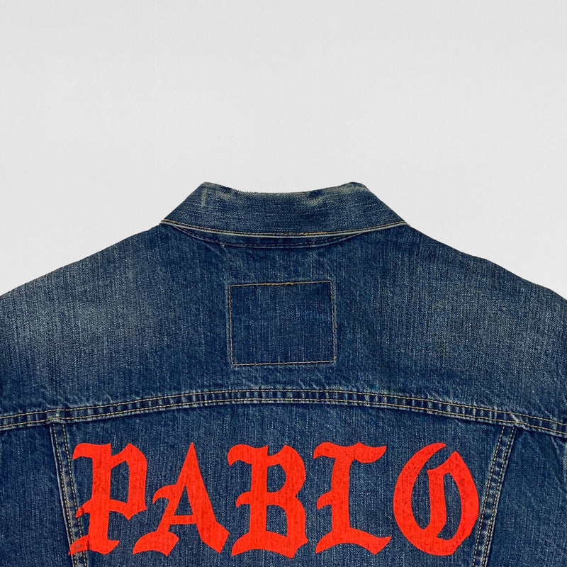 The Life of Pablo 2016 Vintage Levi’s Denim Painted Pablo Jacket