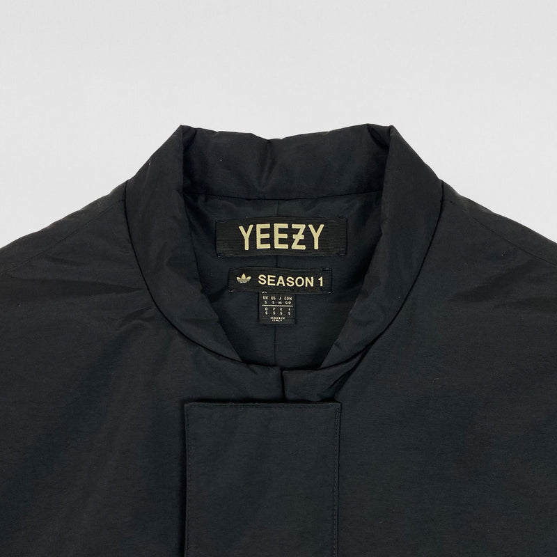 Yeezy Season 1 Nylon Oversized Padded Vest In Black