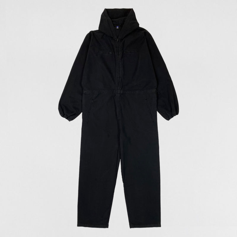 Yeezy Gap Balenciaga 2022 Overall Jumpsuit In Sateen Black