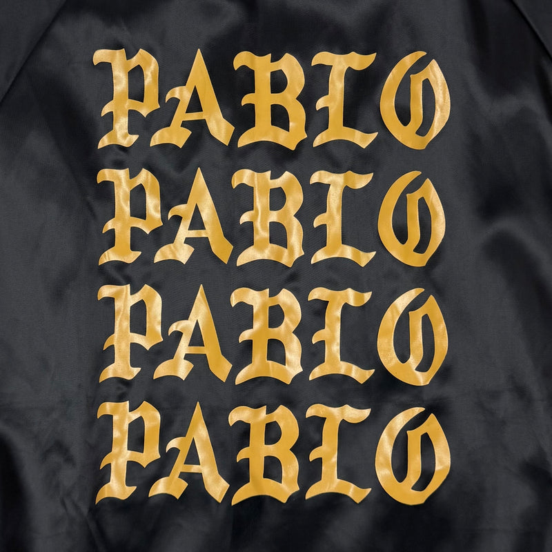 The Life of Pablo 2016 Saint Pablo Bomber Jacket In Satin Black