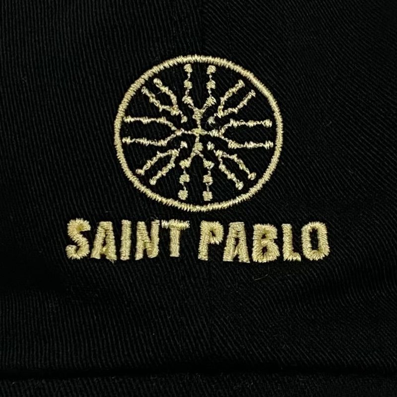 The Life of Pablo 2016 Saint Pablo Embroidered Logo Hat In Black